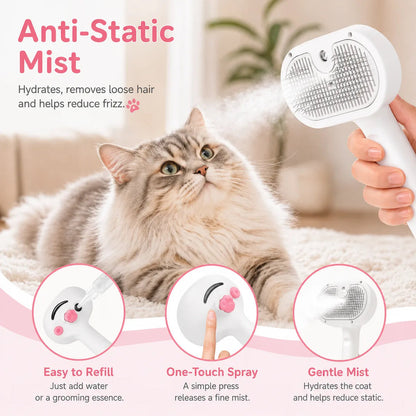 Steam Brush for Cats & Dogs