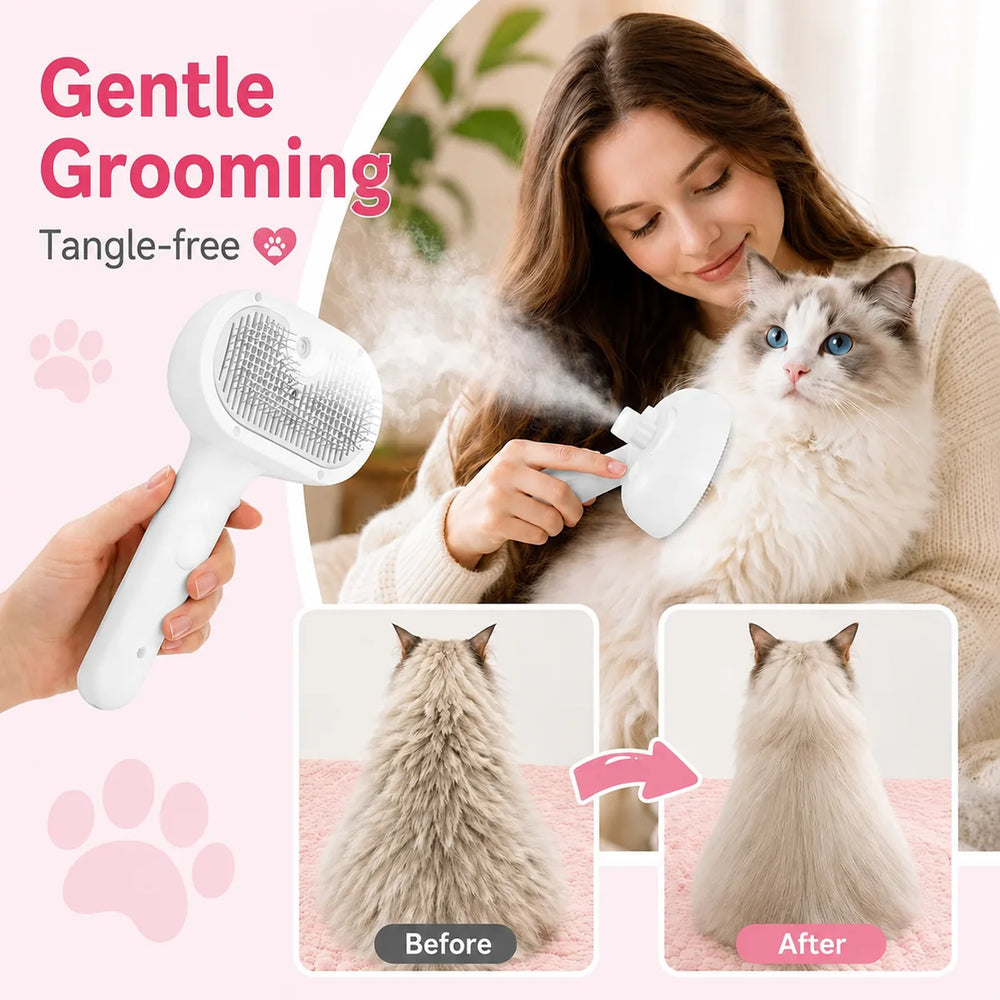 Steam Brush for Cats & Dogs