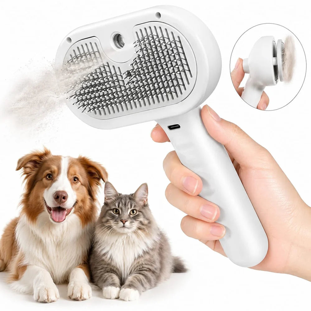Steam Brush for Cats & Dogs